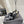 OPYUM HIGH MULES 85 MM IN BLACK SATIN CREPE