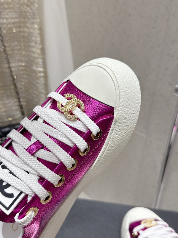 CC Sneaker Purple cowhide 204665