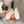 HM Lift Slip-On Sneaker White Orange Black Fabric Suede 608248