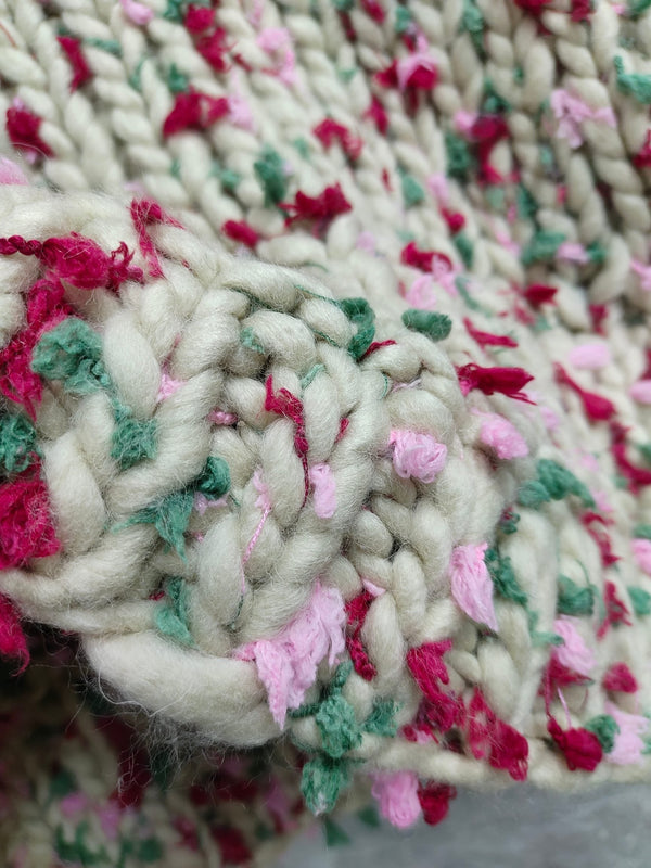 Chanel 2025 Hand-crocheted Cardigan Vest Multicolor Cashmere 327001