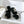 CC 25 Dad Sandals Black White Fabric Leather 300168