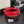 24K Camera Bag Red Calfskin Gold Hardware