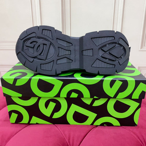 DC 24 Airmaster Sneakers Black Cowhide 947293