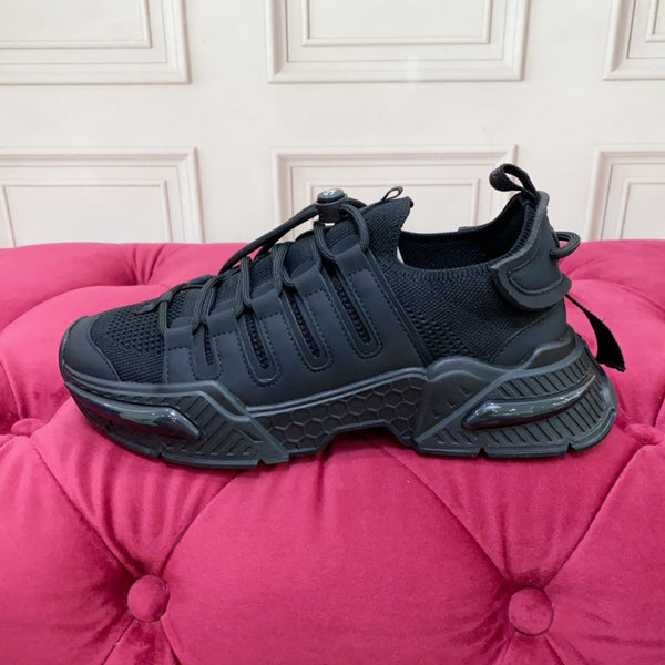 DC 24 Airmaster Sneakers Black Cowhide 947293