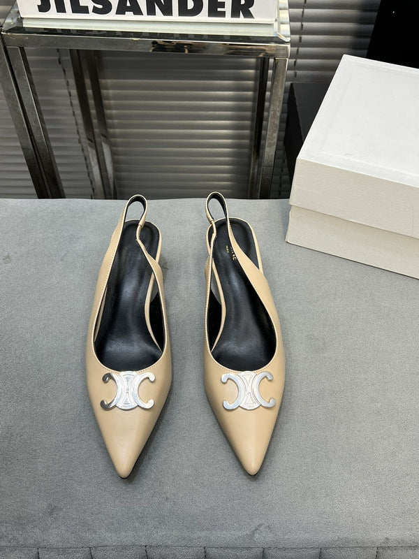 alma triomphe 50 slingback cream patent calfskin