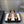 ALAIA PUMP 1 CM IN BEIGE SUEDE MIX BLACK CALFSKIN