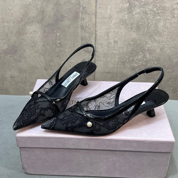 Jimmy 26 Amita Pump 45mm Black Mesh 682977