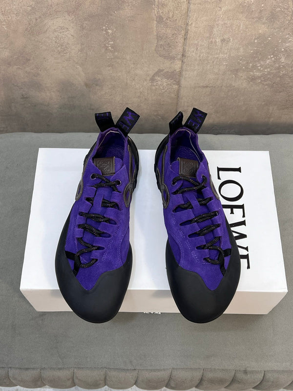 LOEW 26s Grip Sneaker Purple Suede Sheepskin 682760