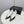CC T-Strap Kitten Heels White Black Sheepskin 619976