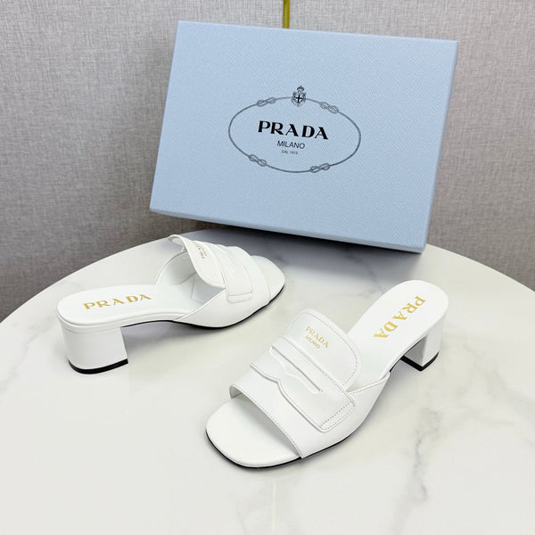 Prada Sandals 4.5cm White Leather 639958