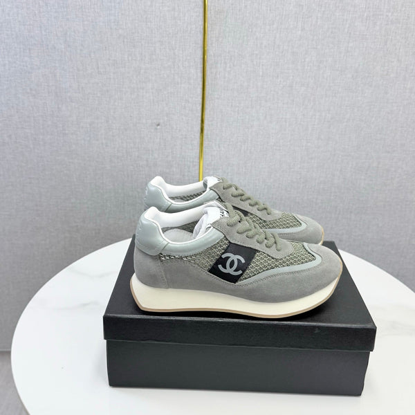 CC 26s Trainer Sneakers Grey Mesh Suede 865804