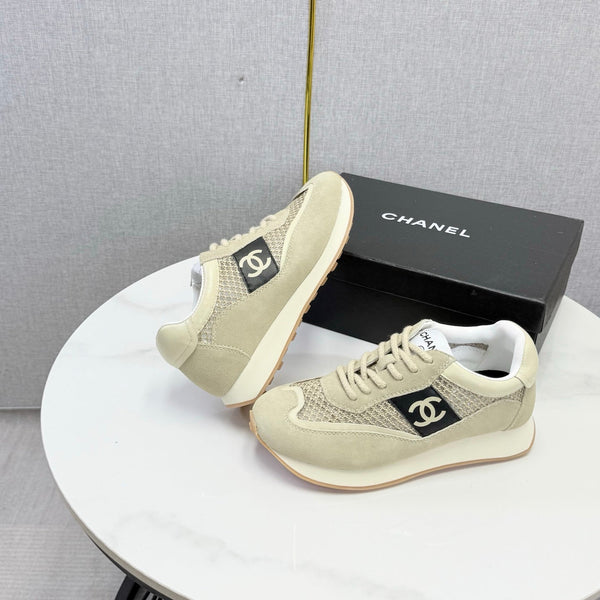 CC 26s Trainer Sneakers Khaki Mesh Suede 865805
