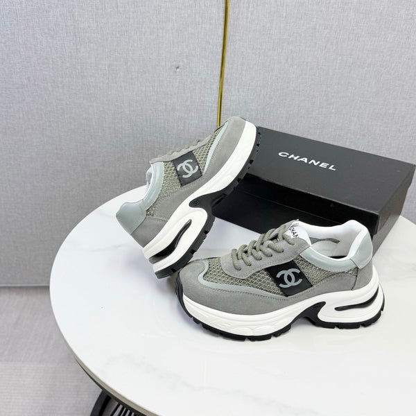 CC 26s Runners Sneakers Grey Mesh Suede 865807