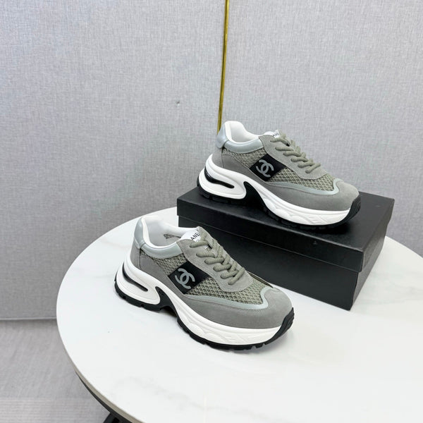 CC 26s Runners Sneakers Grey Mesh Suede 865807