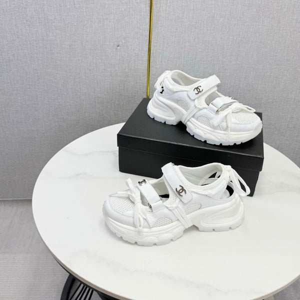 CC 26s Casual Sneakers White Leather Mesh 865832
