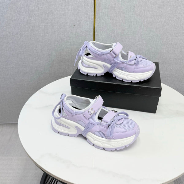 CC 26s Casual Sneakers Purple Leather Mesh 865833