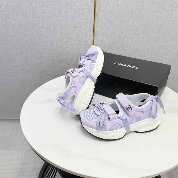 CC 26s Casual Sneakers Purple Leather Mesh 865834