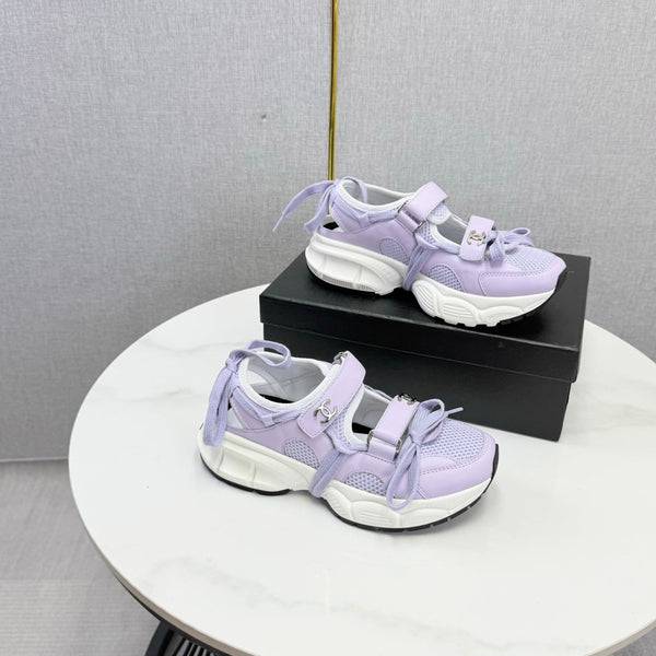 CC 26s Casual Sneakers Purple Leather Mesh 865834