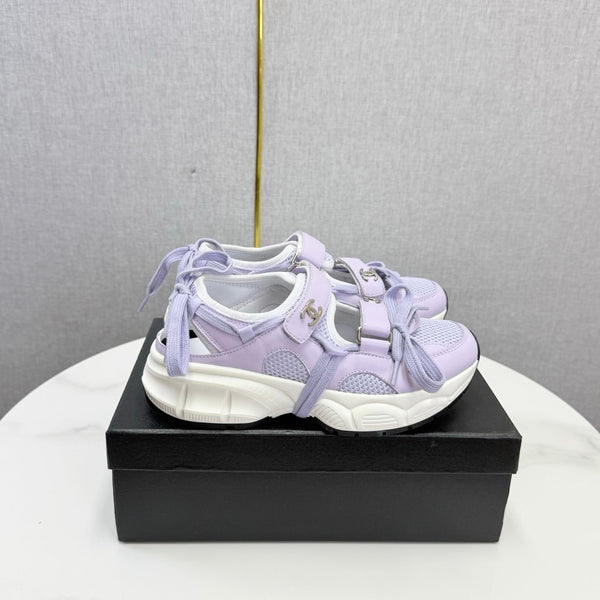 CC 26s Casual Sneakers Purple Leather Mesh 865834