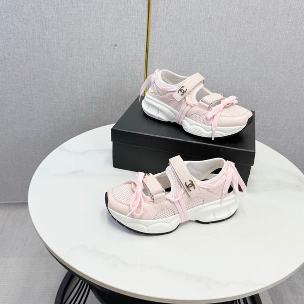 CC 26s Casual Sneakers White Light Pink Mesh Leather 865836