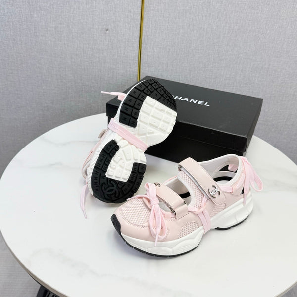 CC 26s Casual Sneakers White Light Pink Mesh Leather 865836