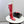 CC 26s Knee-High Boots Red White Sheepskin 904485