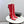 CC 26s Knee-High Boots Red White Sheepskin 904485