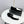 CC 26s Pointed Loafers Black White Suede Patent Leather 972785