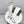 CC 26s Silhouette Long Boots White Black Sheepskin 972809