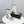 CC 26s Silhouette Ankle Boots White Black Sheepskin 972813