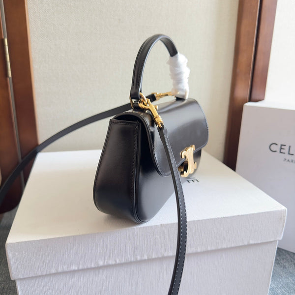 TEEN LOLA 20 IN BLACK CALFSKIN GOLD HARDWARE