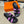 HM Men's Kazimir Black Purple Calfskin 595489