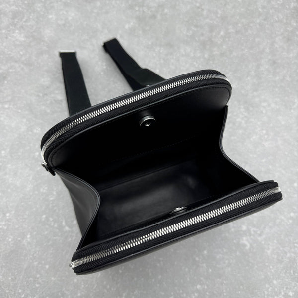 The Row 2025 Harper Backpack 26cm Black Leather