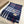 CHECK SCARF 180 CM IN INDIGO BLUE MIX WHITE CASHMERE 405480