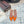 Alaia Heart Flat Slingbacks Orange Sheepskin 800941