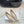 Hangisi 20 Ballet Flat Beige Glitter Fabric Leather Jewel Buckle 912605