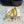 Hangisi 10mm Ballet Flat Yellow Linen with Black Leather Jewel Buckle 161061