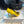 Hangisi 100 Yellow Linen with Black Leather Jewel Buckle Pumps 161072