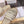 CD Dway Platform Slide Beige Brown Fabric with Lambskin 242442