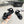 CC 25A Sandals Black Horse Fur Leather 338606