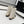 CC 25 Short Boots With Chain 55mm White Cowhide Black Grosgrain 374028