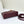 LP Extra Bag 19cm Ostrich Pattern Burgundy Calfskin Silver Hardware
