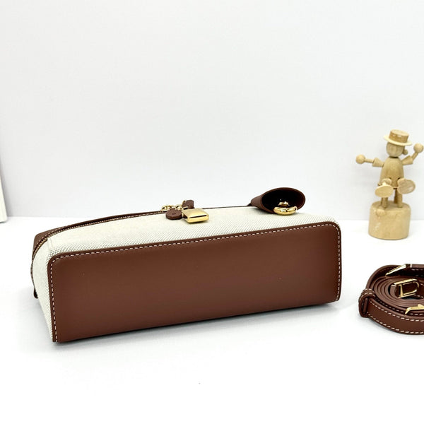 LP Extra Pouch L23 Caramel Calfskin Canvas 282137