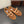 ALAIA BALLET FLATS IN COPPER BROWN MESH FISHNET