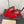 Alaila Ballet Flats In Red Velvet 975743