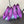 CUT-OUT BALLERINAS IN VIOLET SATIN