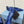 CUT-OUT PUMPS WITH BEAD BUCKLE IN NAVY BLUE SATIN