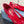 CUT-OUT BALLERINA FLAT IN CLASSIC RED SATIN ATTACHED BEAD BUCKLE