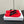 The Row Dune Flatform Thong Sandal In Dark Red Rubber And Black Canvas 340026