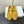 Elastic Ballet Slipper In Amber Gold Cow Suede 340037
